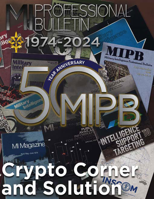50th Anniversary Crypto Corner — 20 May 2024 : ""